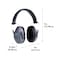 Girls With Guns Assure Low-Profile Earmuffs, 23 dB NRR, ANSI S3.19 & CE EN352-1 Protection Rated, Gray/Teal/Black 2319 - alternate 7